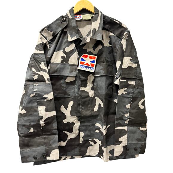Propper BDU Shirt Mens Large Military Urban Camo Gray White Black Military NEW - Picture 1 of 7